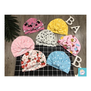 Mũ tuban ⚡️freeship⚡️ mũ tuban nơ chấm bi, họa tiết cho bé - bobbi vn
