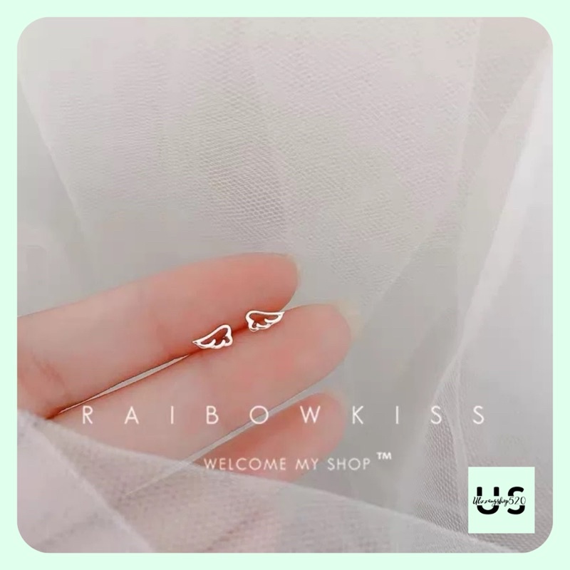 K10 Khuyên tai bạc 925 nhiều hình xinh đẹp đáng yêu kiểu Hàn Quốc Ulzzangshop520