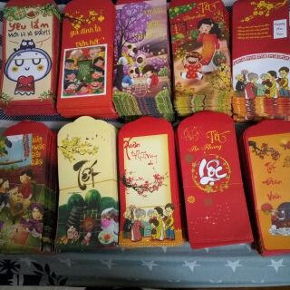 Set 10 bao  lì xì  siêu  to  siêu khủng lồ