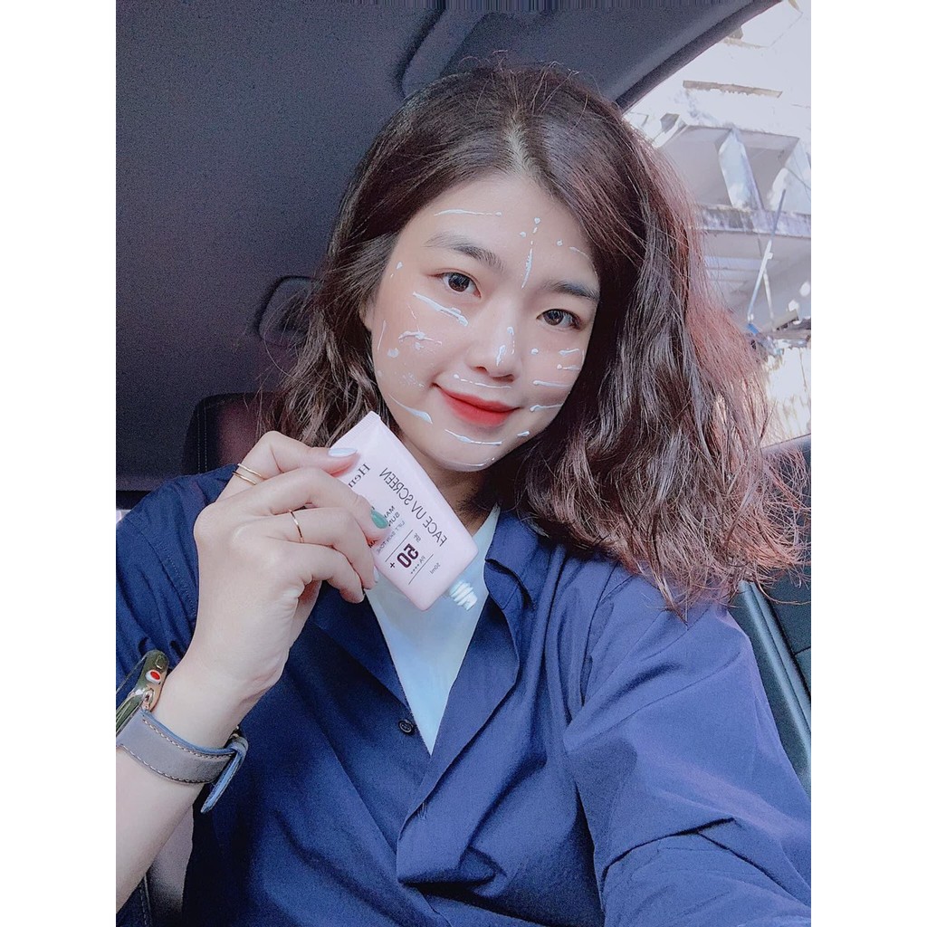 Kem chống nắng Hemia Hàn Quốc dưỡng trắng make up bảo vệ da, chống lão hóa, da dầu, da mụn, da khô, da thường | BigBuy360 - bigbuy360.vn