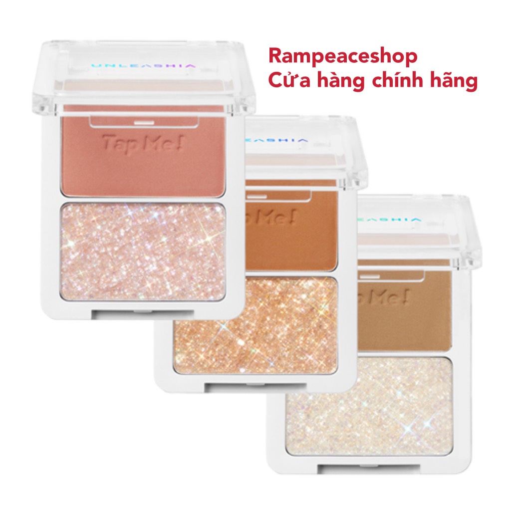 Bảng Phấn Mắt 2 Màu Ánh Nhũ Unleashia Tap Me Palette Duo