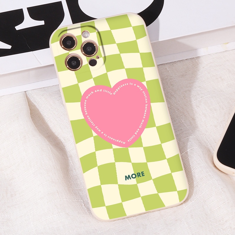 Ốp Điện Thoại Case Iphone BVC In Sọc Caro trái tim ốp vuông iphone 6/6plus/7plus/8/8plus/x/xr/11/12/13/pro/max//romax