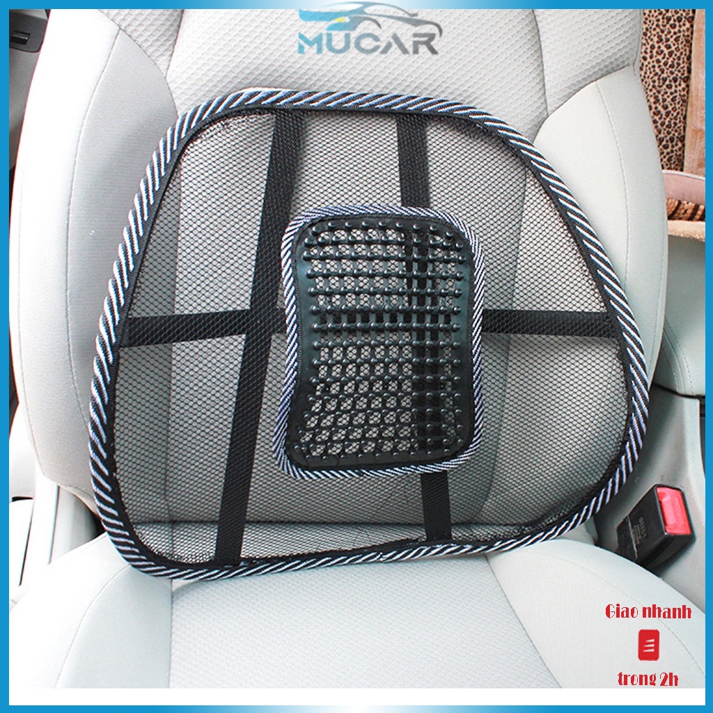 Đệm lưới tựa lưng giảm đau lưng dùng cho ghế văn phòng ghế xe ô tô ,lưới thoáng khí,duy trì đường cong cột sống