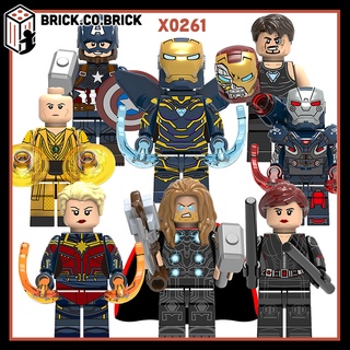 Mô hình lắp ráp siêu anh hùng marvels minifigures war machine - black widow - thor - pepper - captain marvel x0261