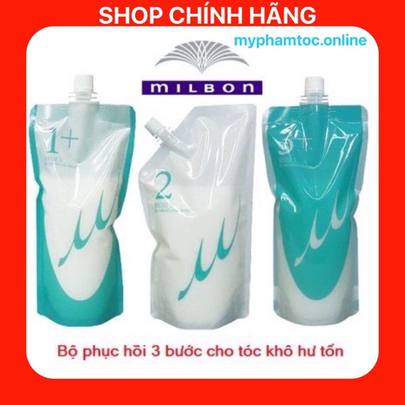 MILBON_ BỘ PHỤC HỒI TÓC HƯ TỔN 3 BƯỚC CHUYÊN NGHIỆP MILBON DEESSE'S NHẬT BẢN 600ML X 3 CAM KẾT CHÍNH HÃNG Ạ!