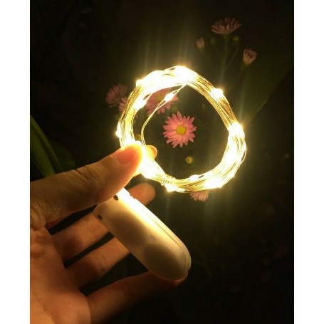 Dây Đèn Led 5m 50 bóng đèn Đom Đóm Chipsbling Fairy Lights vàng