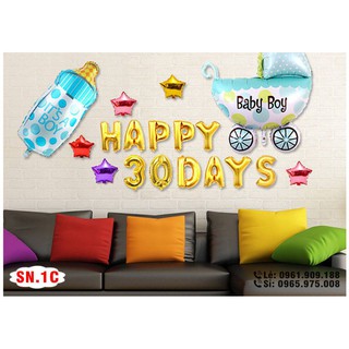 Set bóng trang trí đầy tháng
