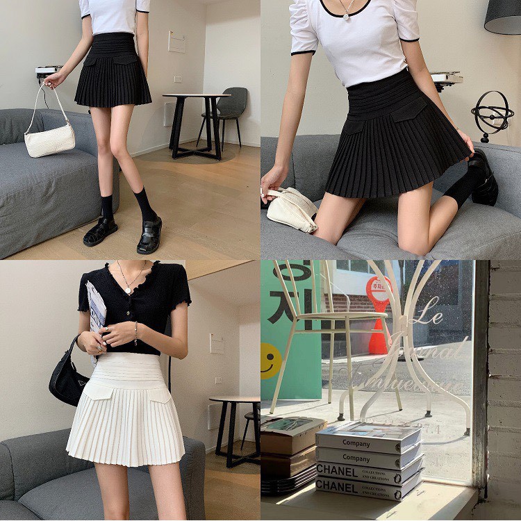 Chân Váy Xếp Ly Nhỏ Chất Vải Cao Cấp Freeship, Chân Váy Xếp Li Trắng Có Quần Trong Dày Dặn Thời Trang Siêu Xinh Hè | BigBuy360 - bigbuy360.vn