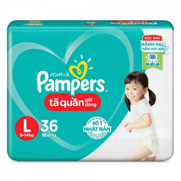 Bỉm Pampers size L 36 Miếng