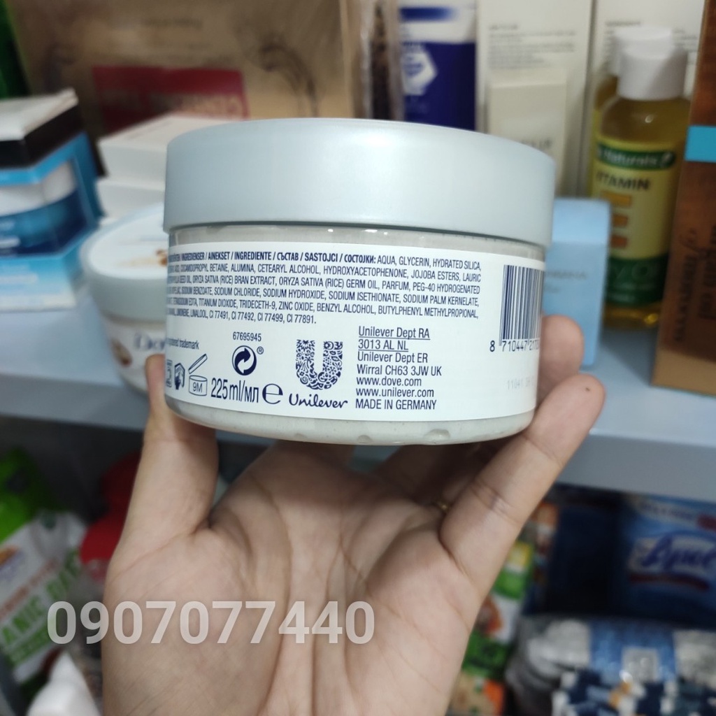 Kem tẩy tế bào chết Dove hàng chuẩn Mỹ giúp làn da mịn mượt tươi tắn trắng sáng lên mỗi ngày - EDS Hàng Mỹ