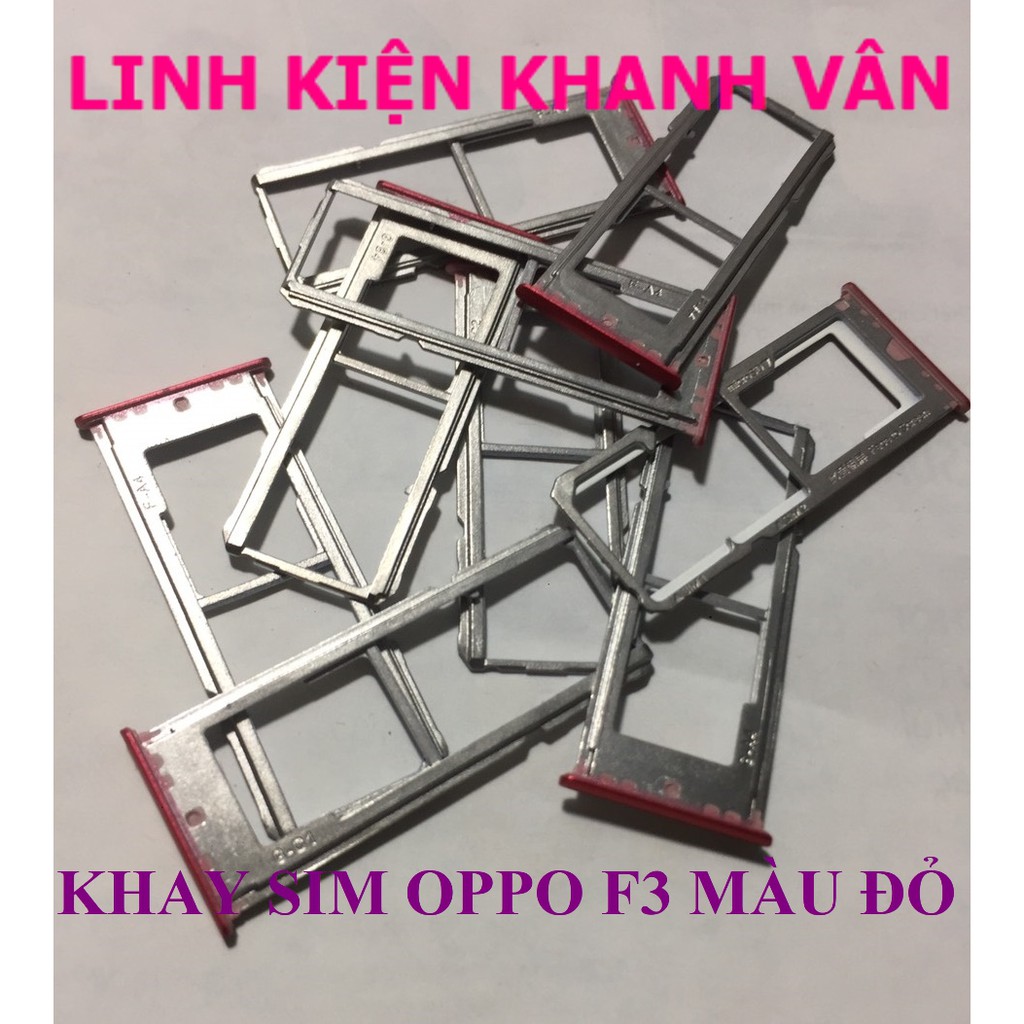 KHAY SIM OPPO F3 MÀU ĐỎ