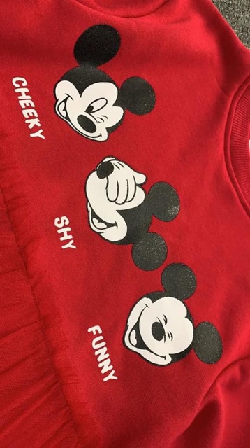 Váy nỉ Mickey