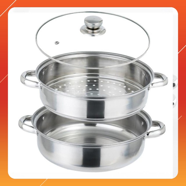 Nồi Hấp 2 Tầng Inox size 28cm