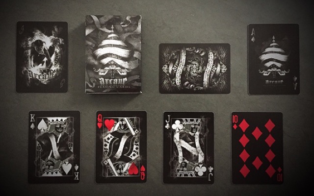 Bộ bài tây Black Arcane Playing Cards