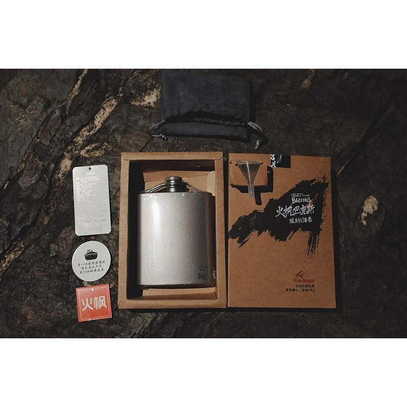 Bình đựng rượu Bacchus Titanium Hip Flask 200ML