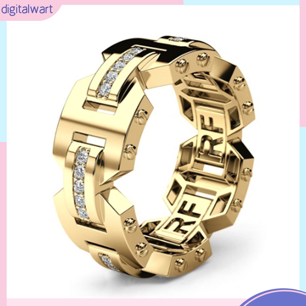 Nhẫn đính đá lấp lánh cho nam và nữ