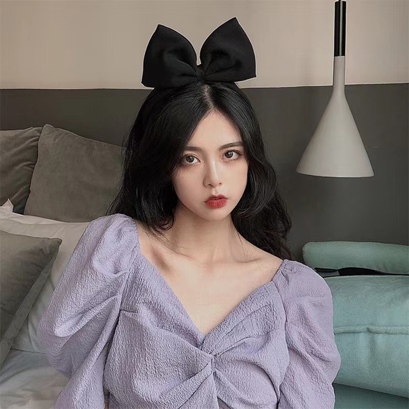 Băng đô nơ lớn màu đỏ kiểu Snow White mới nhất dành cho nữ