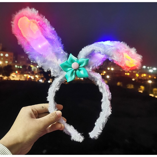 Bờm turban tai thỏ stella kèm nơ xinh xắn cute dễ thương DF friends