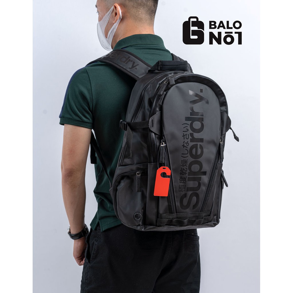 [BALO_NO.1] Balo nam chống thấm nước du lịch Superdry Mega Ripstop Tarp Backpack