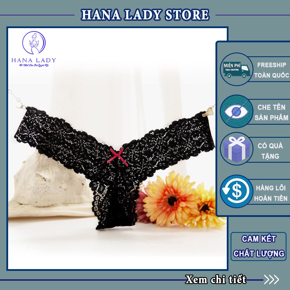 Quần lọt khe nữ ren sexy, quần lót ren nữ gợi cảm L013