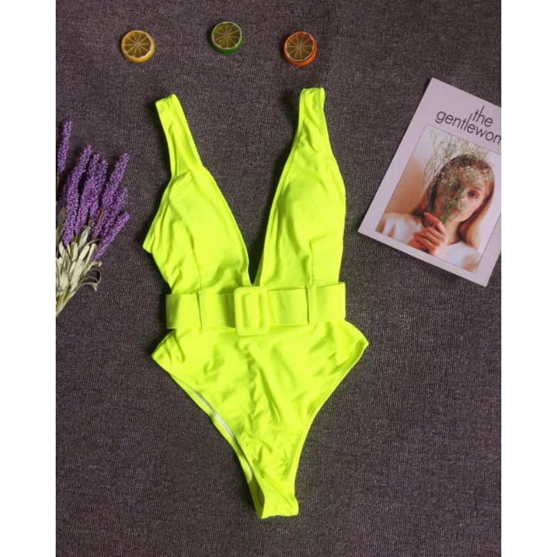 bikini xẻ ngực phối belt dạ quang | BigBuy360 - bigbuy360.vn