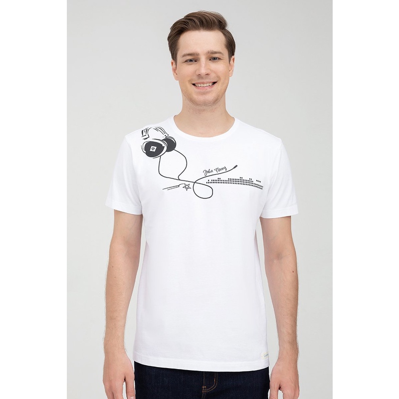 Áo thun nam in họa tiết , chuẩn form, sang trọng, thanh lịch John Henry - TS22SS12C-RGUS