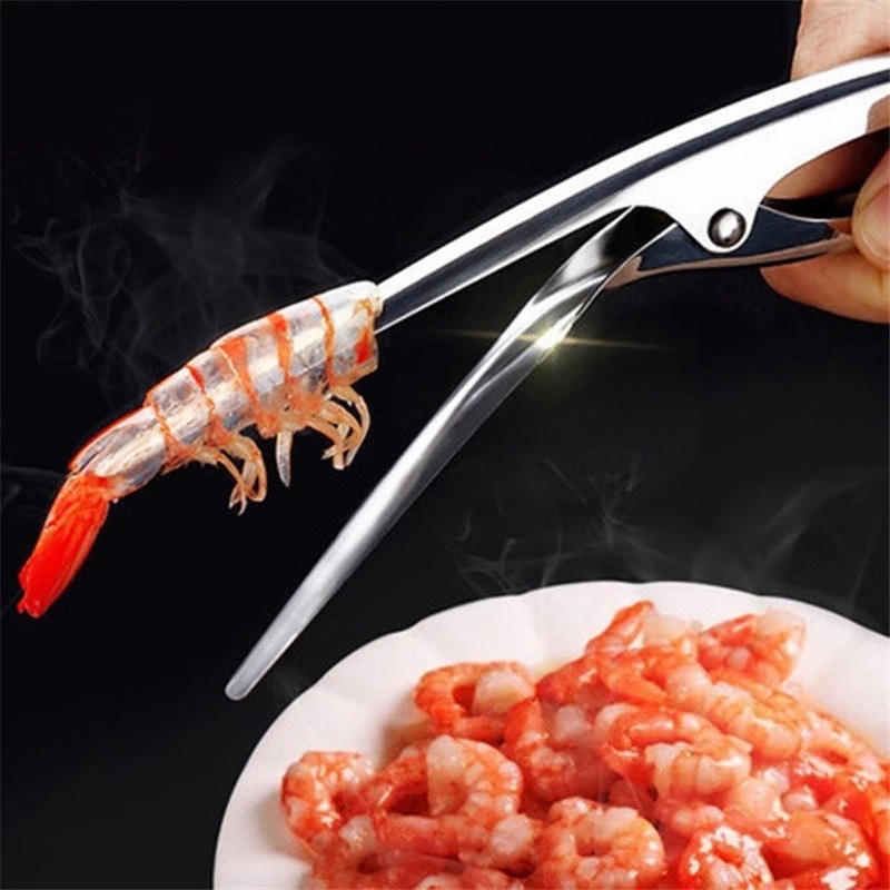 Dụng Cụ Lột Vỏ Tôm Tiện Lợi Bằng Thép Không Gỉ