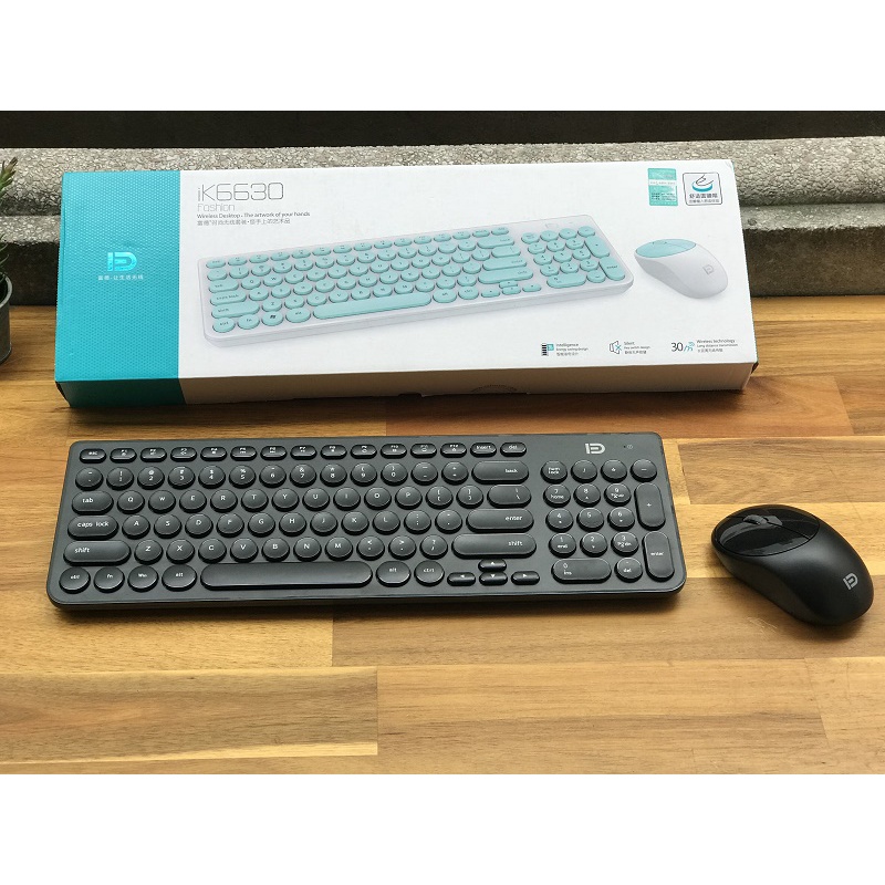 Bộ Bàn Phím Không Dây Forter iK6630 - Bảo Hành 2 Năm