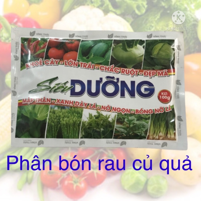 Phân Siêu Dưỡng Đạm Magie tăng xanh dày lá, bóng sáng lá, dưỡng Rau Ăn Lá, Măng Tây, rau thơm gói 100g