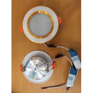 Đèn âm trần D90/7W. 3 mầu com bo 10 cái
