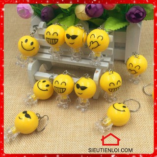 Móc Khóa Phát Sáng Emoji Siêu Siêu Cute