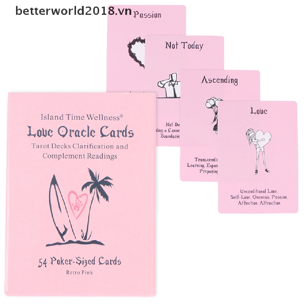 Bộ Bài Tarot Gia Đình Màu Hồng Wellness Love Oracle 2018