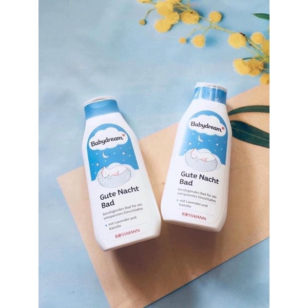 Sữa tắm cho trẻ em Đức ⚡ CAO CẤP ⚡ Sữa tắm Babydream Gute Nacht Bad 500ml Nội địa Đức giúp bé ngủ ngon