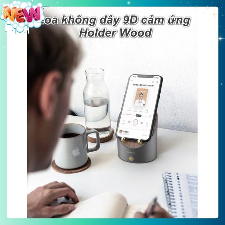 🇳 🇪 🇼®️ Loa không dây 9D cảm ứng Holder Wood