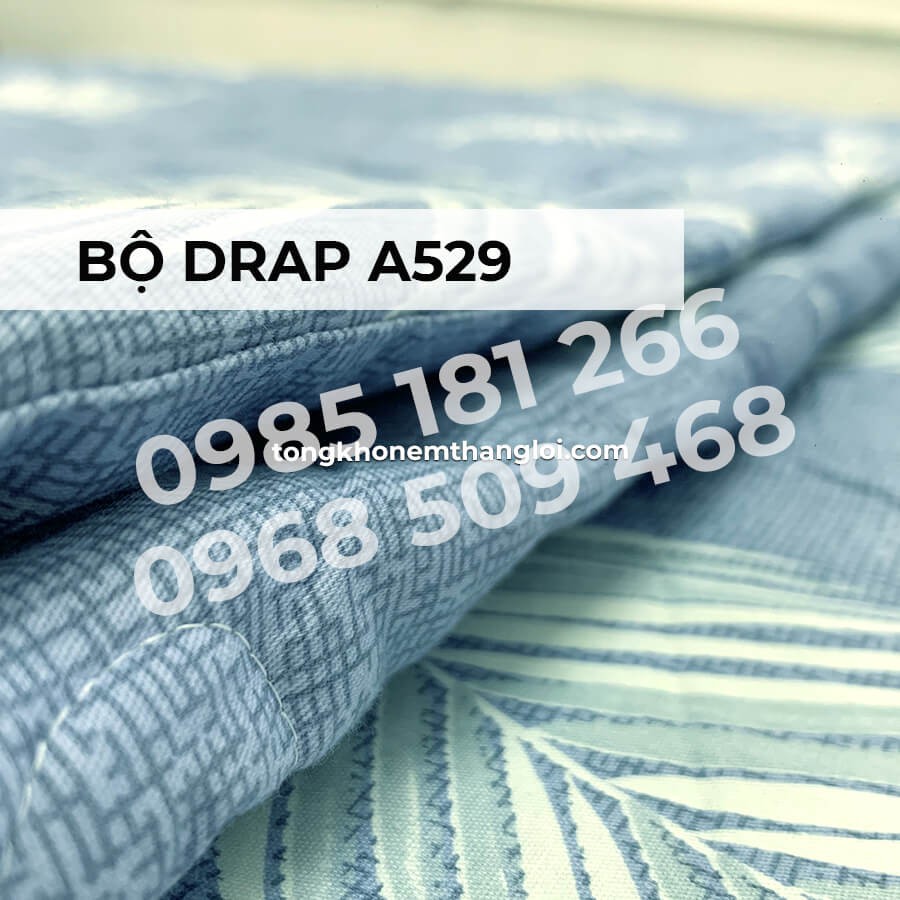 [Ảnh Thật] A529 - Bộ Drap Cotton 4 món Thắng Lợi Chính Hãng