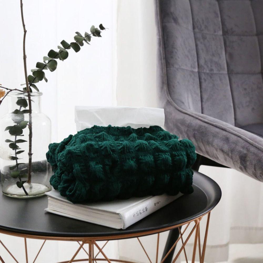 JARRED Túi Đựng Khăn Giấy Bằng Polyester Mềm Hình Bông Kem Dễ Thương Cho Xe Hơi / Nhà Cửa