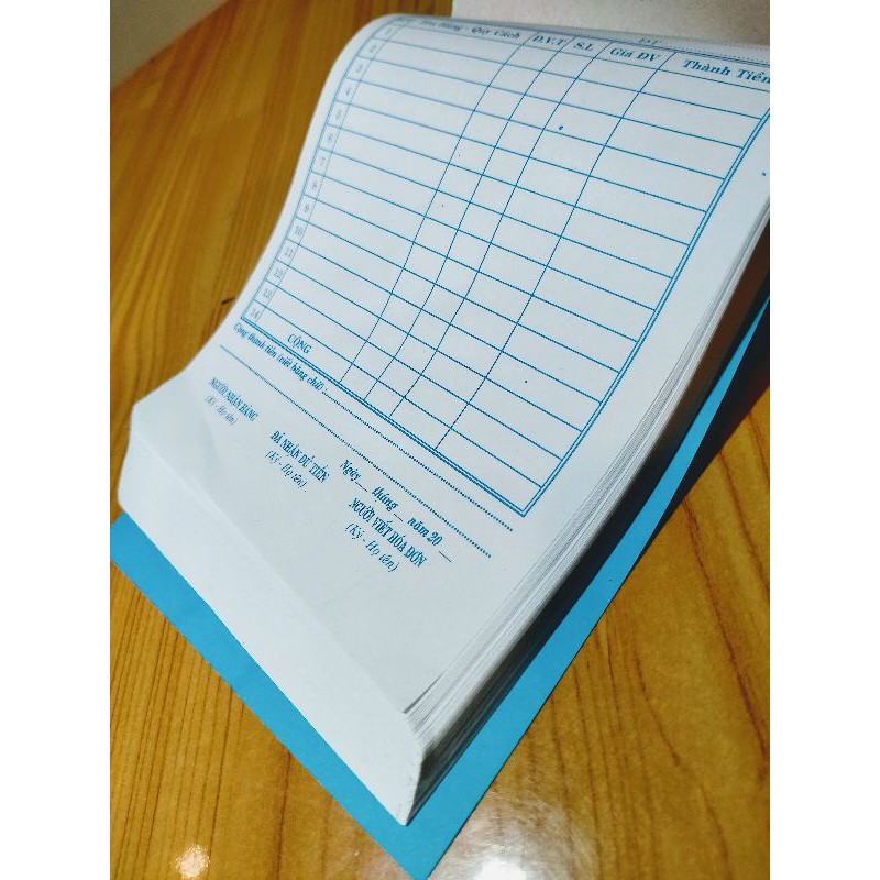 Hoá đơn bán lẻ 100 tờ
