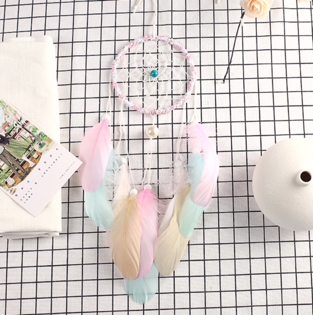 Bộ nguyên liệu làm dreamcatcher tông pastel