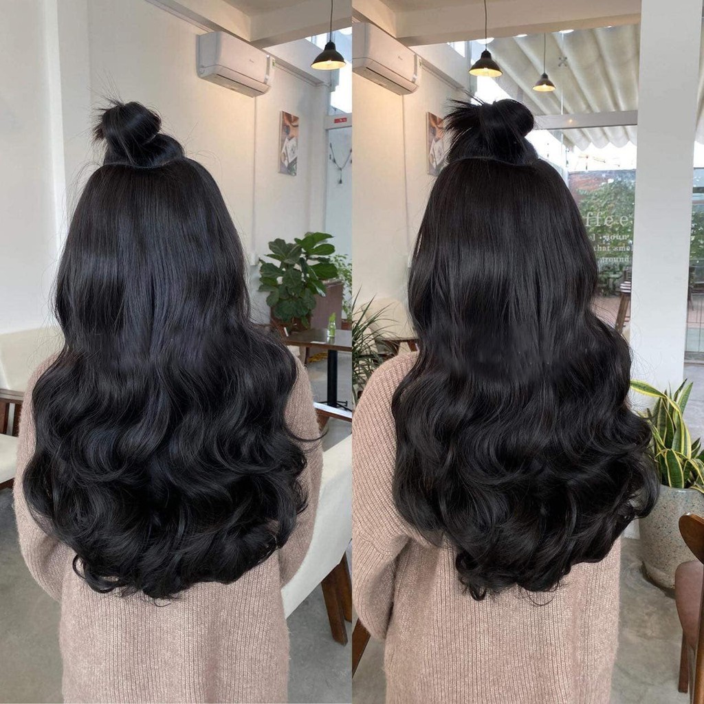 Tóc Kẹp Dải Xoăn Sóng Tiện Dụng, Tóc Kẹp Làm Phồng Tóc