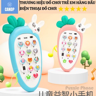 Điện thoại đồ chơi cho bé Điện thoại cà rốt-củ cải-thỏ đáng yêu-phát nhạc cho bé-Đồ chơi thông minh-phát triển IQ,EQ