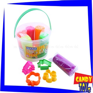 ĐẤT NẶN BỘT NGÔ KIDDY CLAY 6 MÀU 270G + 4 KHUÔN THÁI LAN