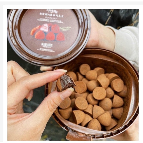Set 2 hộp Nama socola 408g - Socola tươi, nama chocolate xô 80 viên ăn là nghiền