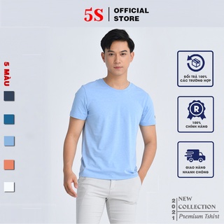 Áo Thun Nam 5S Cổ Tròn ( 5 màu), Phiên Bản Premium, Chất Liệu Thun Cotton Cao Cấp , Kiểu Dáng Trẻ Trung(TSO21003-02)