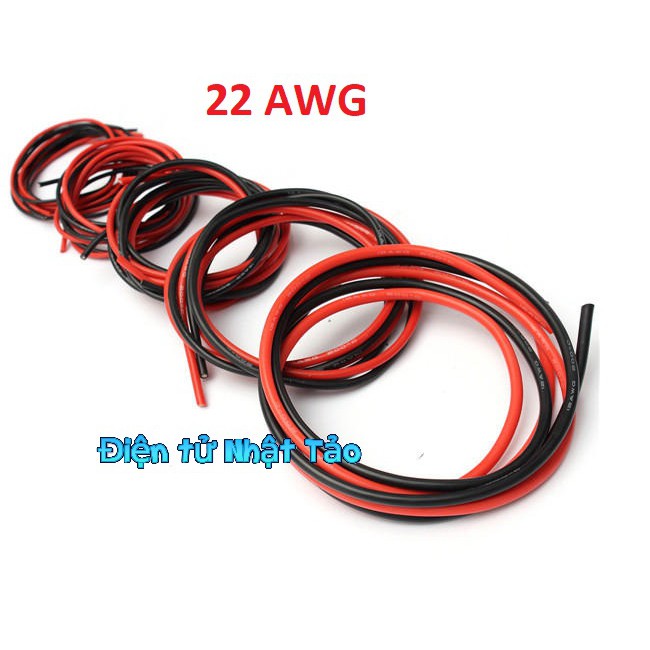 DÂY ĐIỆN SILICONE 22AWG (1 MÉT ĐƠN)