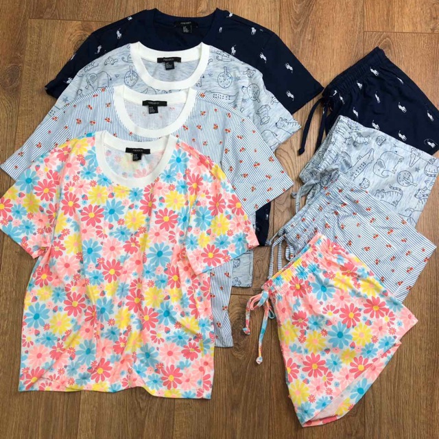 Đồ bộ thun cotton mặc nhà.