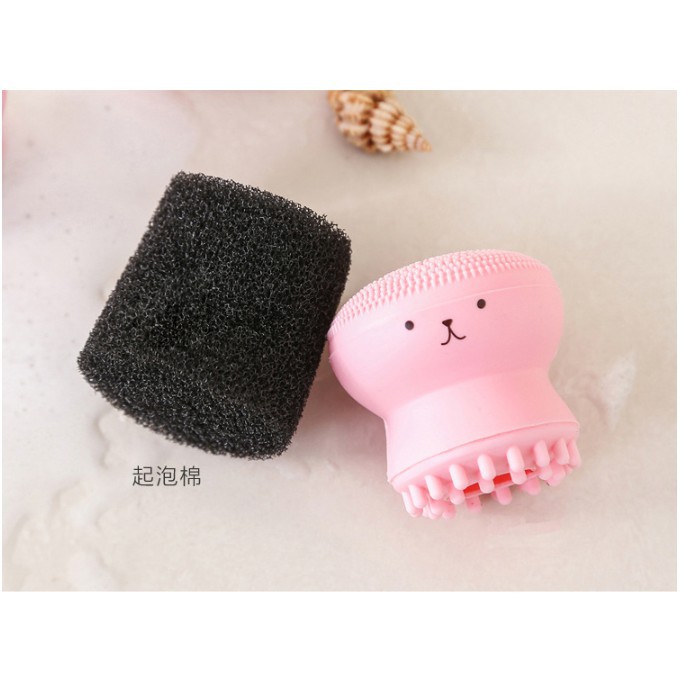 Cọ Rửa Mặt Bạch Tuộc Tiện Dụng Massage Sạch Sâu Lông Mềm - QueenStore