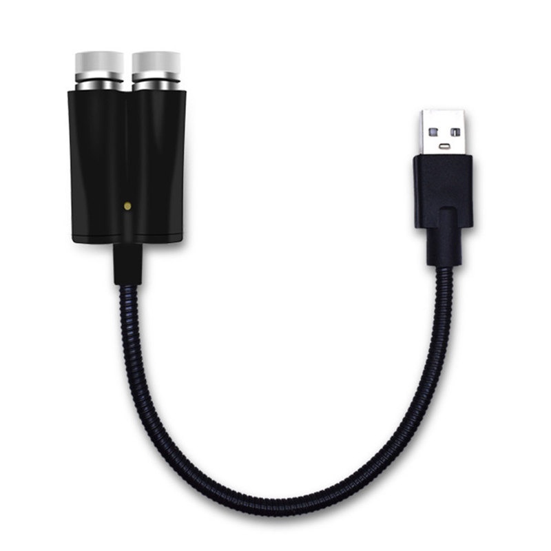 Đèn LED USB Hai Màu Sắc Lấp Lánh Ánh Sao Điều Khiển Bằng Giọng Nói Trang Trí Nội Thất Xe Hơi