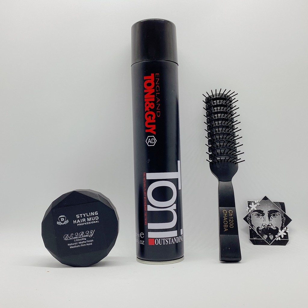 SÁP VUỐT TÓC STYLING HAIR MUD KÈM GÔM CAO CẤP TONI&GUY SIÊU GIỮ NẾP