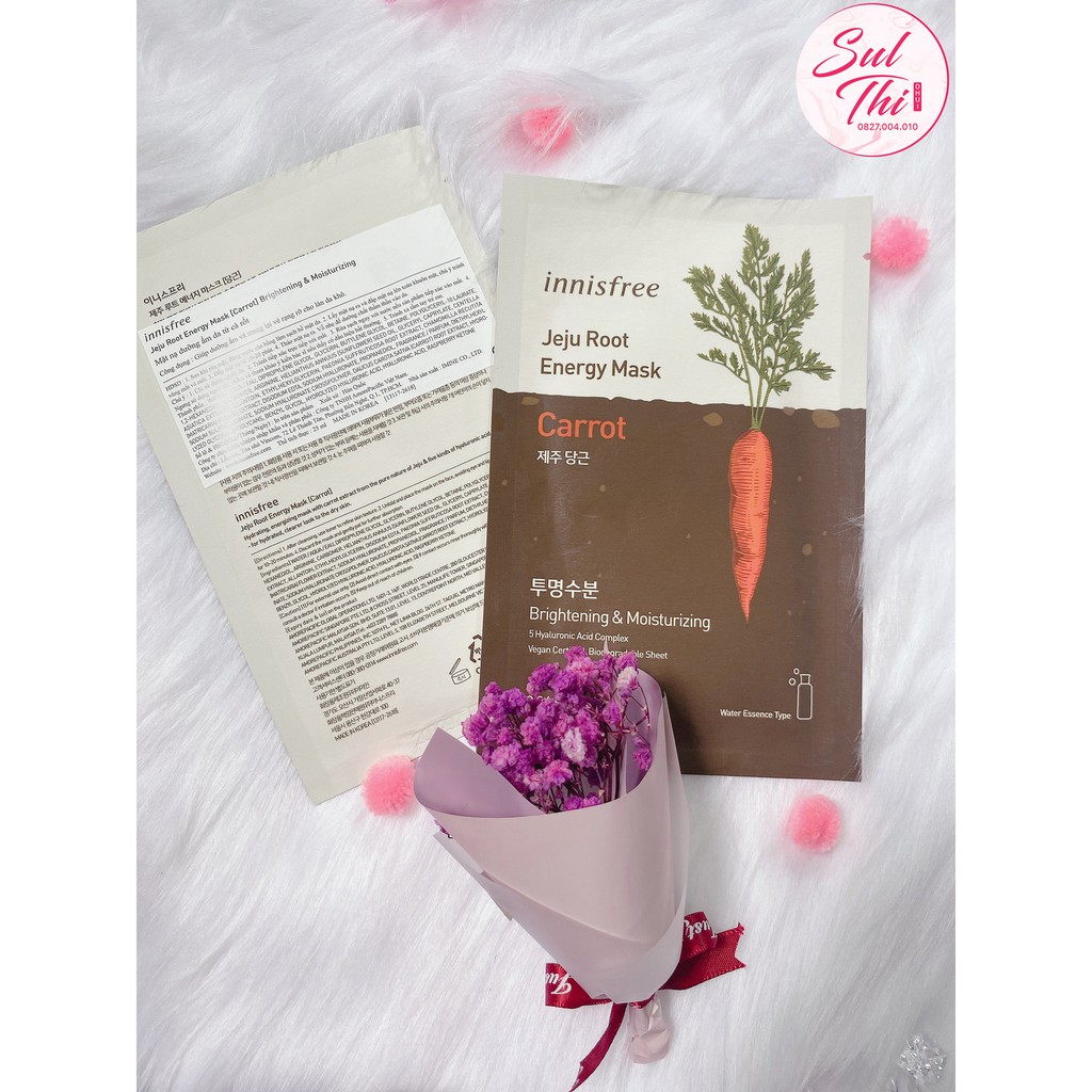 MẶT NẠ RAU CỦ Innisfree Jeju Root Energy Mask 25ml