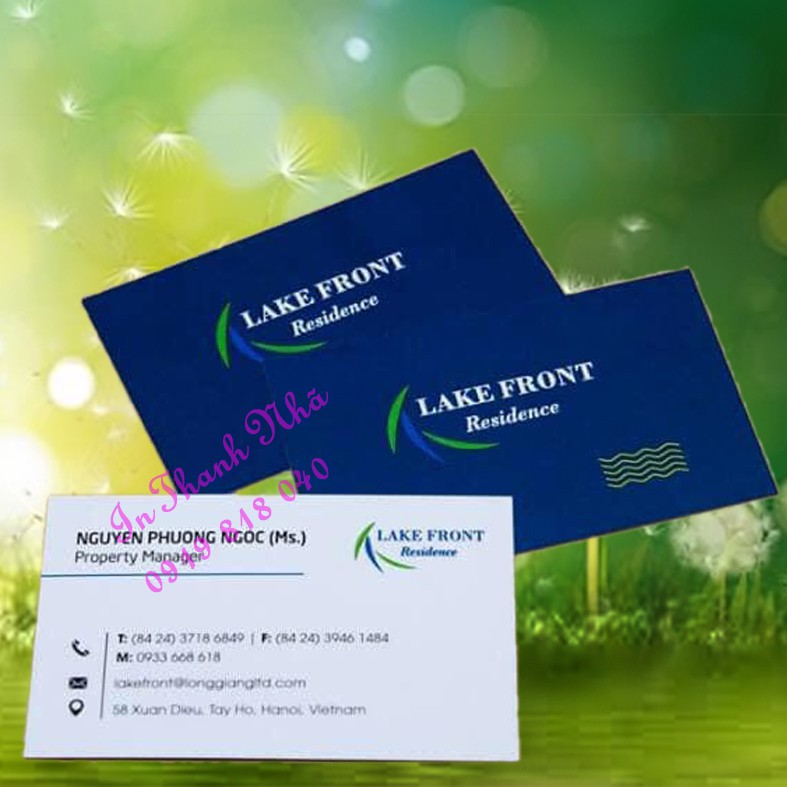 10 hộp (1000)c danh thiếp in theo yêu cầu